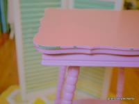 ビンテージサイドテーブル(ピンク)(通常価格　12000円)